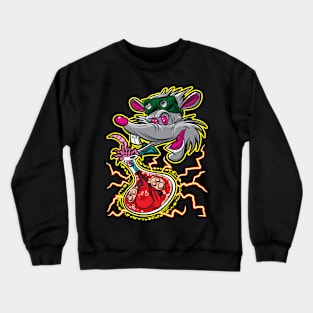 Lab Rat in a Beaker Crewneck Sweatshirt